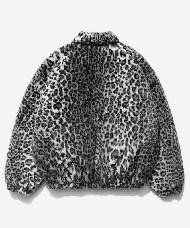 SP Gotha Fur Jacket-Gray Leopard