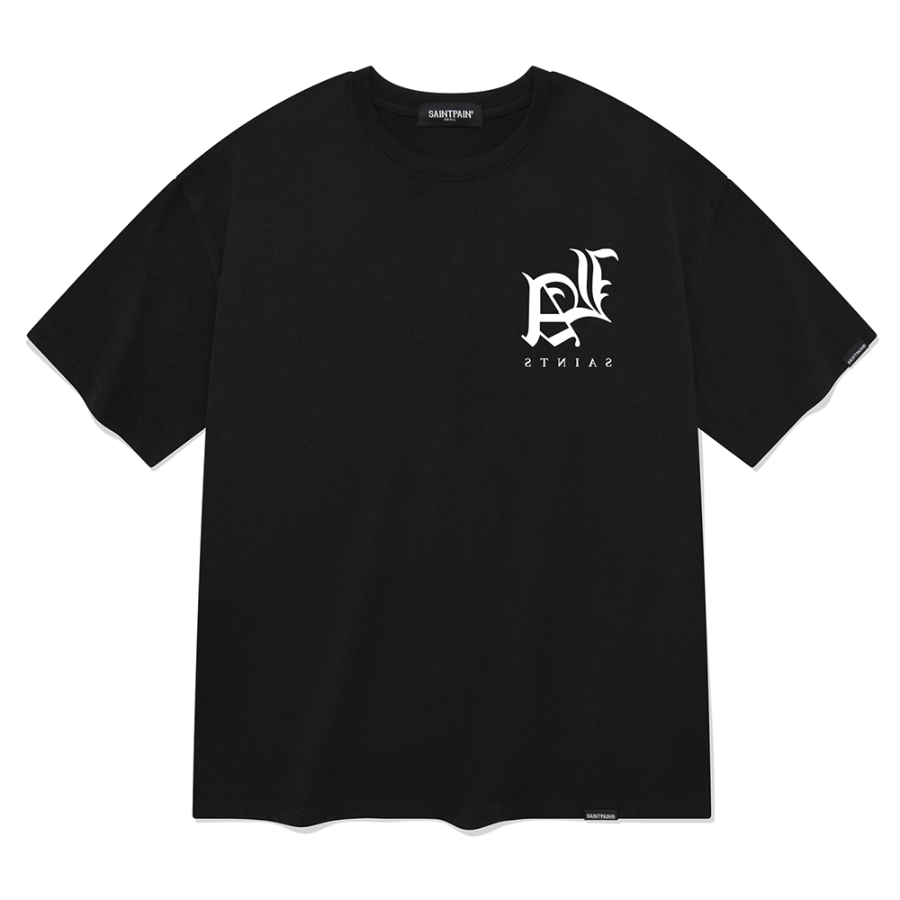 세인트페인 시티투어 LA 반팔 티셔츠-블랙