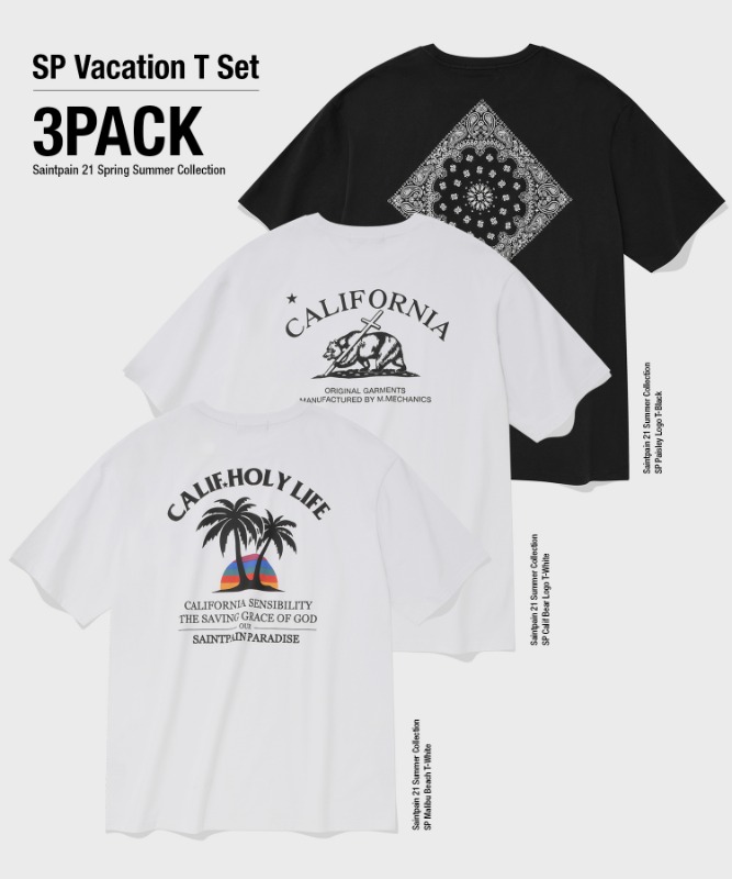 [3-PACK] SP VACATION T-SHIRTS SET