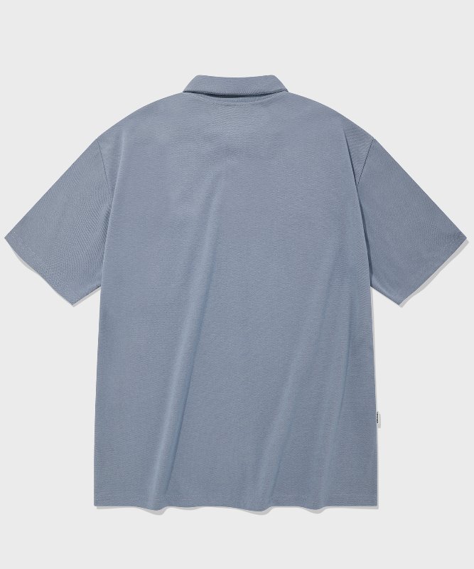 SP OVER FIT PK SHIRTS-SKY BLUE