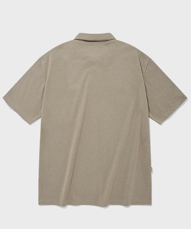 SP OVER FIT PK SHIRTS-BEIGE