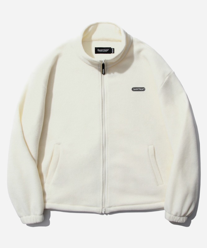 SP Fleece Zip Up Jacket-White