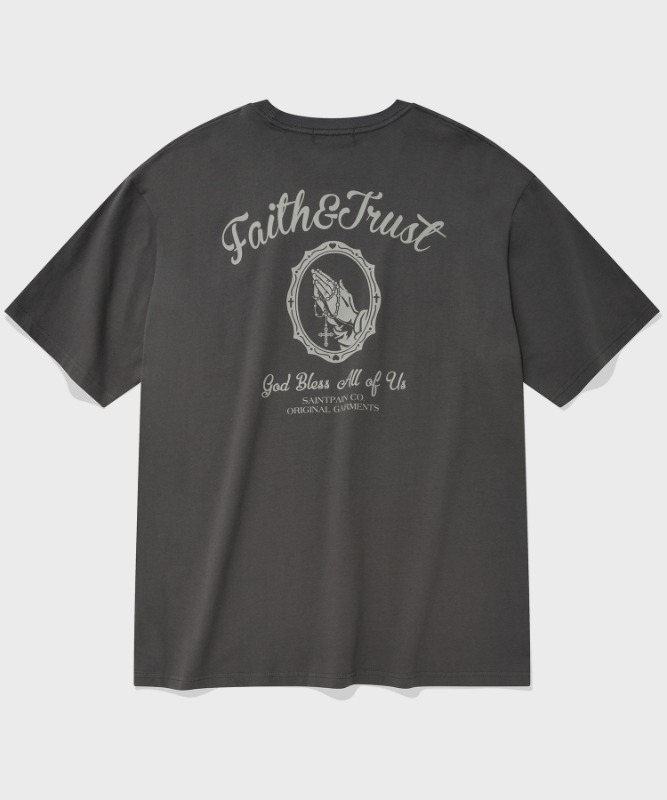 SP PRAY FOR US T-CHARCOAL