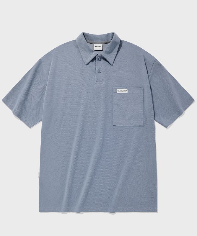 SP OVER FIT PK SHIRTS-SKY BLUE