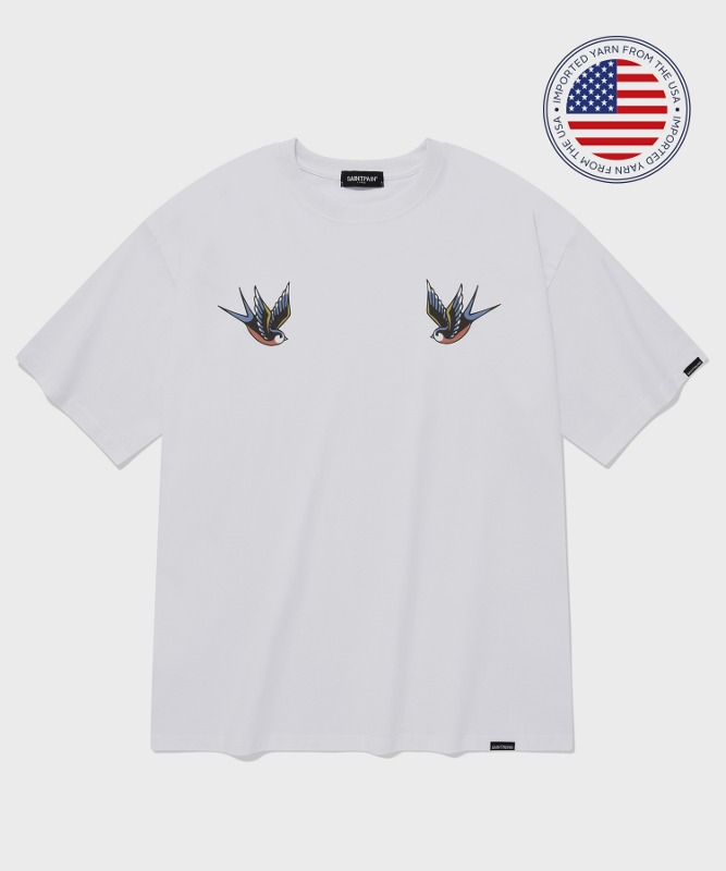 SP SWALLOW T SHIRTS-WHITE