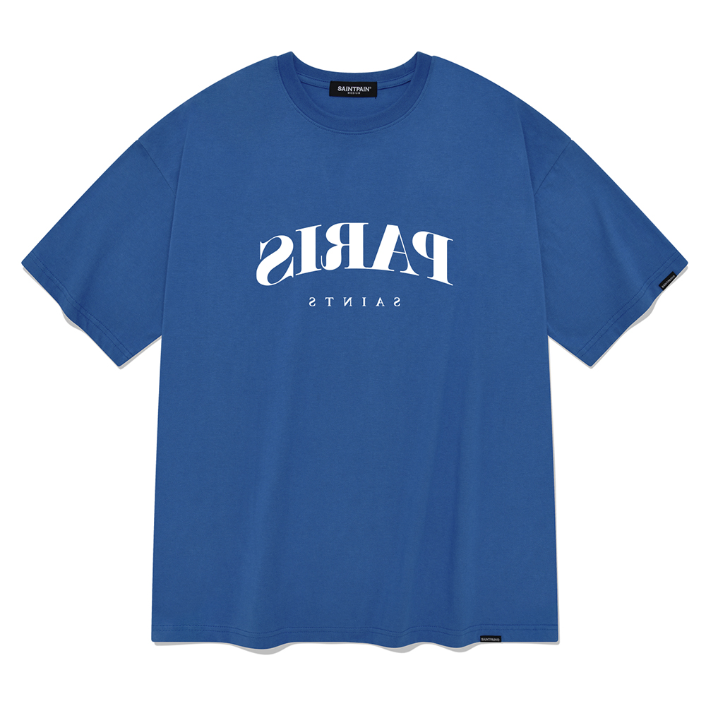 세인트페인 시티투어 PARIS 반팔 티셔츠-블루